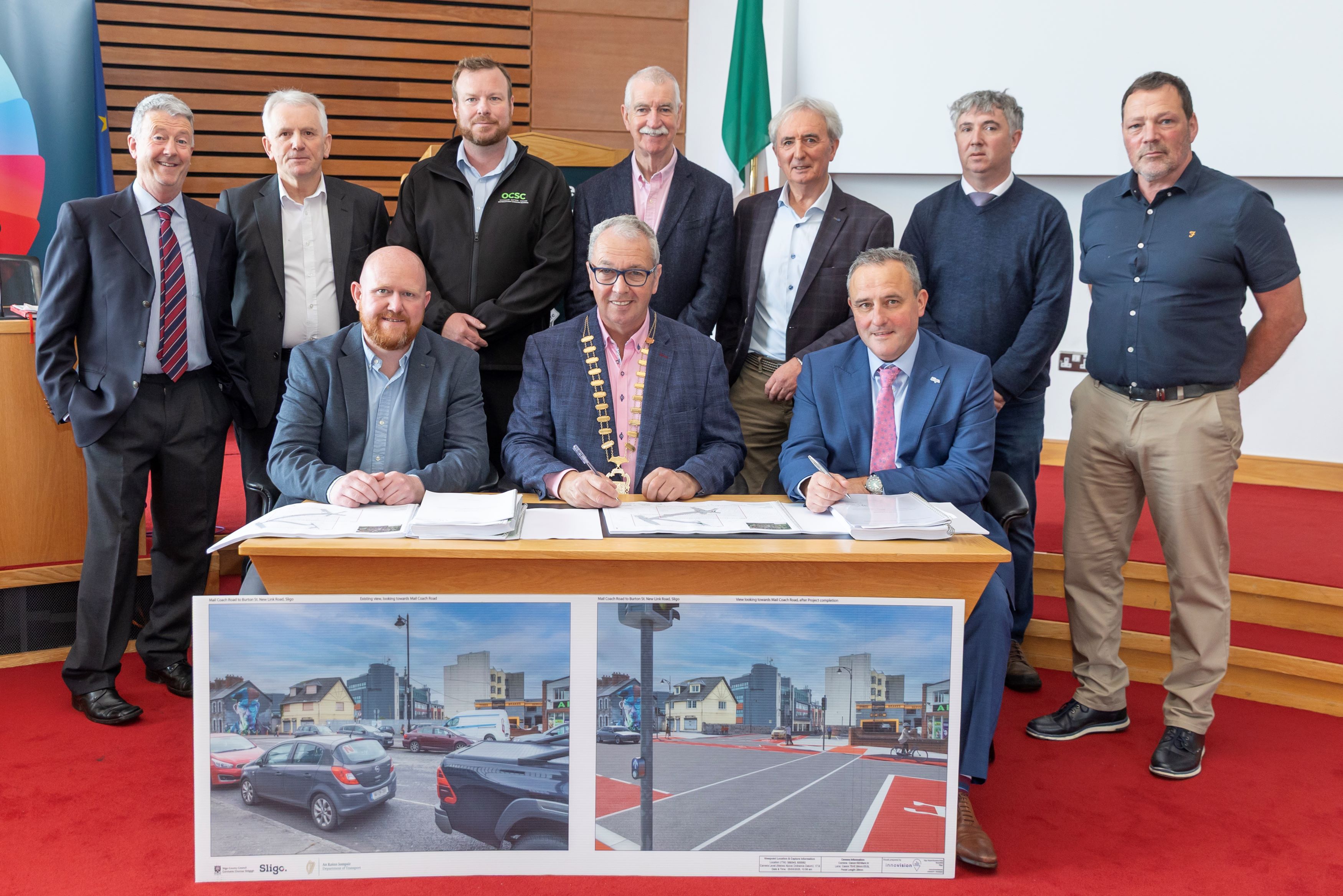 Contract Signing for Mail Coach Road to Burton Street New Link Road